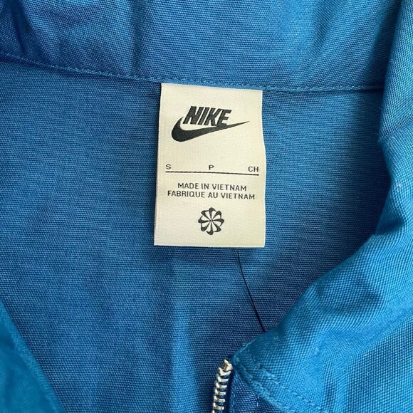 Nike Sportswear Overshirt 1/2 Half Zip Marina Blue DM5283-407 Mens size S New - Picture 7 of 9